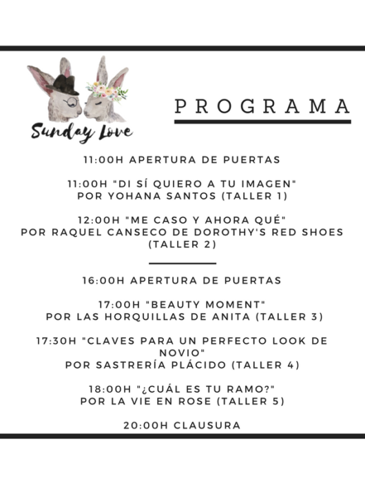 Sunday Love, 21 Enero: I Feria de Boda en Finca Villa María